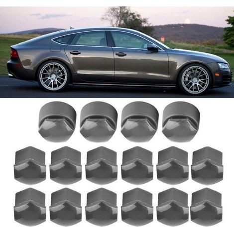 20PCS 17MM Hex Plastique écrou cache boulon de roue gris Pr Audi HB046 (1/4)