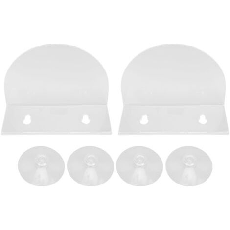 DEESSE SHOP-Rosvola 2 pièces étagères à plantes de fenêtre étagère d'aquarium support de plantes à rebord en acrylique transparent avec ventouses fortes pour kit microgreens aquarium L (1/5)