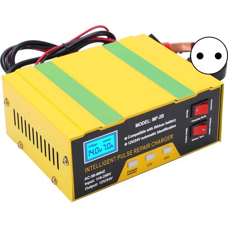Chargeur de batterie 180 W entièrement intelligent 12 V/24 V pour réparation de voitures et motos, type MF-2B, prise AC250VEU (1/5)