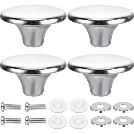 4 Pcs Poignée Couvercle Casserole, Bouton de Couvercles Cocotte, Bouton de Couvercle, Résistants à la Chaleur, avec Vis, Boutons Universels de Rechange pour Couvercle de Casserole Casserole (1/5)