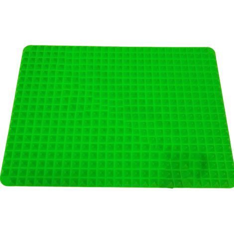 Moule pyramidal en silicone, tapis de cuisson pyramidal, poêle, plaque de cuisson, plaque à pâtisserie, tapis de cuisson (vert) (1/5)