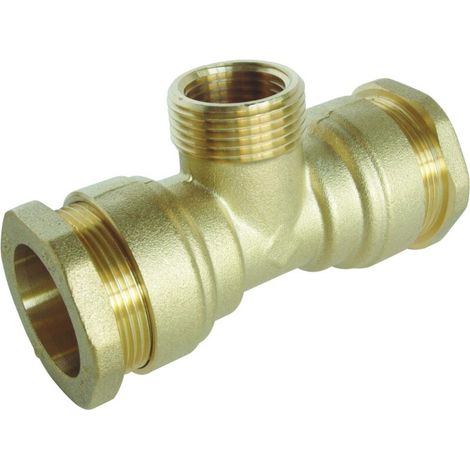 Raccord laiton Té Mâle 3/4" au centre SUMO pour tube PE Ø25 mm (1/2)