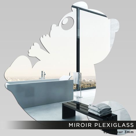 Miroir Plexiglass - Panda - 30x31 cm (1/2)