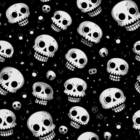Tela Oxford decorativa para exteriores - Motivo de calavera I DX4892 (1/5)