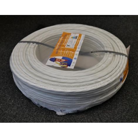 Cable réseau RJ45 F/UTP catégorie 6A 550 MHz LSOH-FR 2x4paires AWG24 gaine ivoire (couronne de 50m) ACOME (1/2)