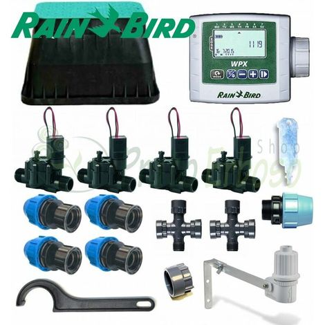 Kit de riego Rain Bird 4-zona 9V