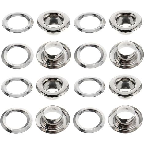 100 Œillets pour Rideaux Anneaux pour Tringle À Rideaux Accessoires pour Et Stores Glissement Fluide Et Silencieux Installation Facile pour Fenêtre Et Décoration Maison (1/5)