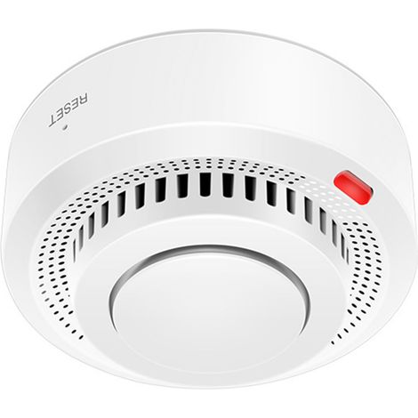 Détecteur de fumée Tuya avec connexion Wi-Fi fiable, alerte sonore et lumineuse rapide, idéal pour la maison et l'hôtel. Alarme lumineuse et sonore intelligente. Connexion WiFi fiable. Utilisations :  (1/4)