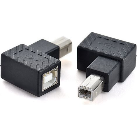 Gerader Druckeradapter (Stecker auf Buchse), 90° abgewinkelter Datenladeadapter Typ B (Stecker auf Buchse) für Scanner (1/5)