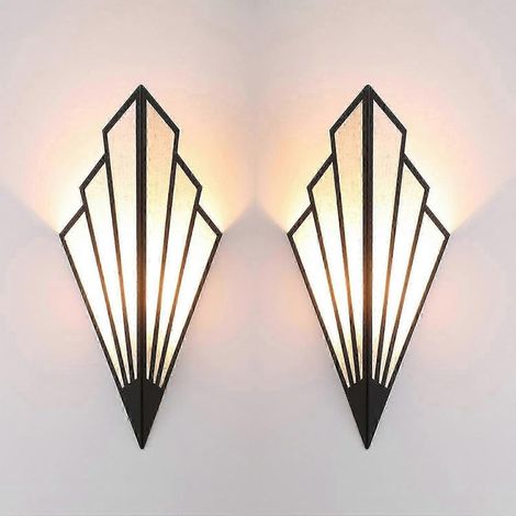 Applique murale moderne, simple et créative, pour chambre, couloir ou salon. Douille E12, style Art déco. (1/5)