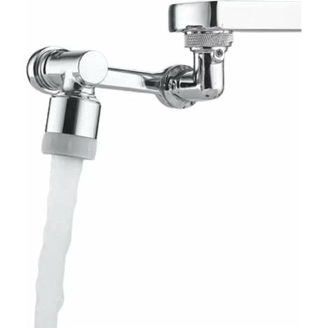 Aérateur de robinet universel, bras robotique à grand angle de rotation de 1080 °, adaptateur de buse de robinet, rallonge de robinet de cuisine, aérateur de robinet (1/5)