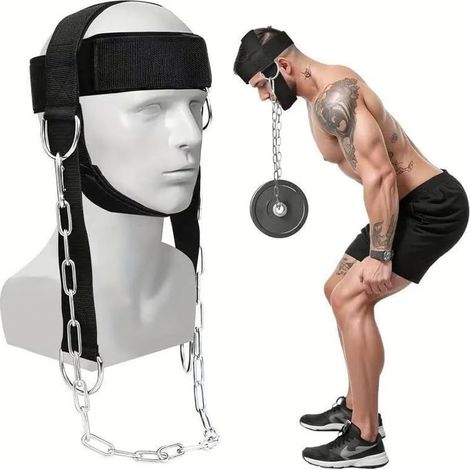 Harnais de Tête D'entraînement Harnais Réglable pour La Tête Head Harness Entraînement pour Les Arts Martiaux Appareil D'entraînement du Cou (1/5)