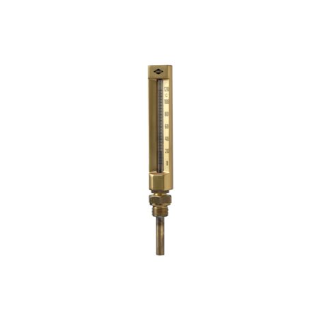 Maschinenthermometer Fig. 42 NG 110x63 mm G 1/2"A gerade 0-120C