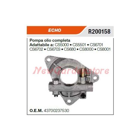 Pompa olio ECHO motosega CS5000 5501 6701 6702 6703 680 8000 8001 R200158