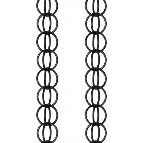 Chaine de Pluie pour Pergola, Chaîne de Pluie Suspendue, pour la Maison Le Balcon la Fonction de Drainage du Patio, Carillon Éolien Cercle Élégant et Stable 4m(13ft)