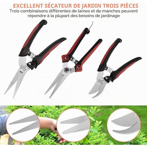 Pruning Saw, Folding Hand Saw, Blade Length 18 cm, Steel, Garden, Patio, Travel Camping, Yellow (1/3)