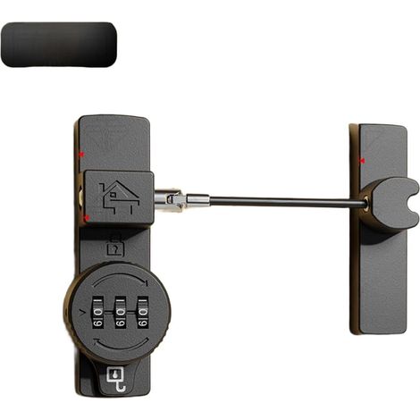 Zinc alloy combination lock for 4-digit chain for door (J) (1/5)