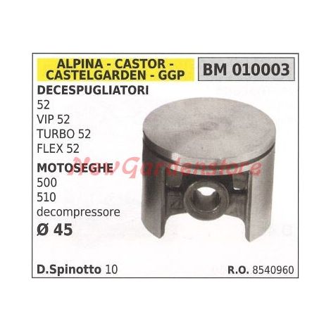 Émbolo para desbrozadora VIP 52 motosierra 500 Ø  45mm GGP 010003
