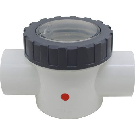 Anti retour piscine clapet antiretour pvc soupape vidange 50 63mm non retour tuyau clapet anti refoulement (1/5)