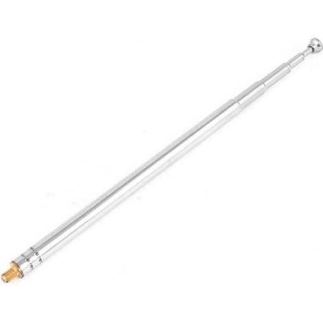 Antenne Télescopique Voiture 5 Sections 34.5cm Argent 1pc
