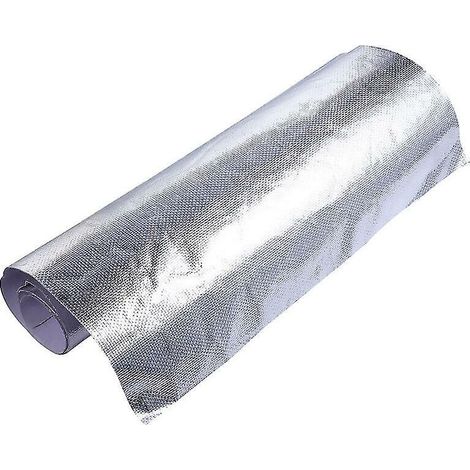 Tissu de protection thermique en aluminium 60x30cm – Barrière thermique auto-adhésive – Pour câbles et composants en plastique