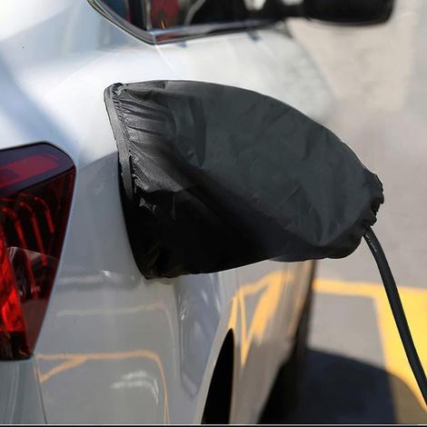 Couvercle de port de charge pour voitures électriques, protection extérieure imperméable et résistante à la pluie, à la neige, au gel, à la pluie, au soleil et aux UV, aimanté (1/5)