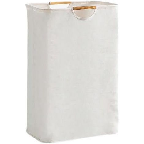 Grand panier à linge de 72 L, panier à linge avec poignée, panier à vêtements pliable et imperméable pour chambre à coucher, salle de bain, jouets, voyage, beige (1/5)