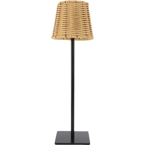 Tnfeeon Lampe de Table LED en Rotin tissé, Portable Rechargeable (1/4)