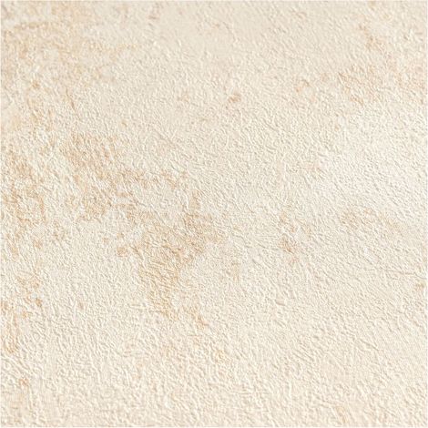 Empapelado efecto estuco Profhome 786292 papel pintado vinílico estampado en caliente tejido non tejido texturado con acentos metálicos mate crema pardo-beige blanco perla marfil claro 5,33 m2 (1/5)