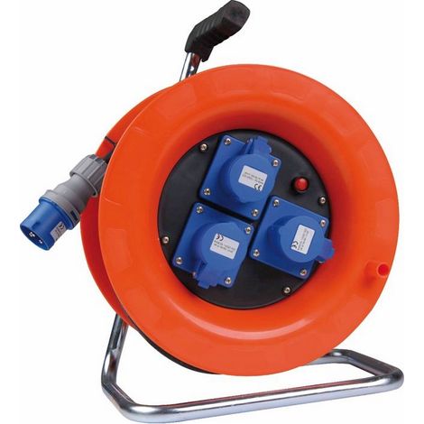 AVVOLGICAVO ELETTRICO INDUSTR.MAURER PLUS 30MT 3PRESE CEE16A 3X2,5 IP44 (1/2)