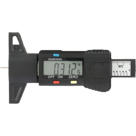 Jauge numérique de profondeur de sculpture de pneu avec écran LCD