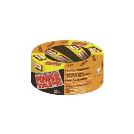 Ruban adhésif de réparation Power Tape gris 50mm x L=30m Pattex