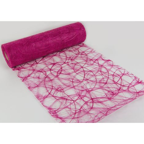 Unbekannt Sizoweb® - Runner da tavola Originale in Tessuto Non Tessuto, 25 m x 30 cm, Colore: Fucsia Rosa