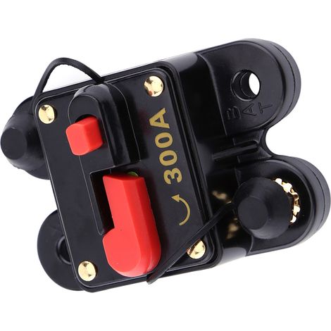 Disjoncteur DC12V pour autoradio, bateau, moto, système audio stéréo, fusible de réinitialisation (300A) (1/5)