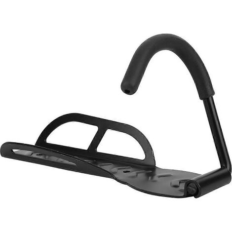 Support mural en aluminium noir pour vélo de montagne pliable, crochet de rangement pour trottinette électrique, présentoir à vélo, support d’accrochage robuste (1/5)