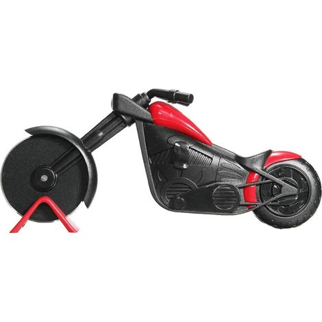 Couteau à pizza créatif en acier inoxydable, roulette hachoir, gadget de cuisine cool (21,5 cm). (1/5)