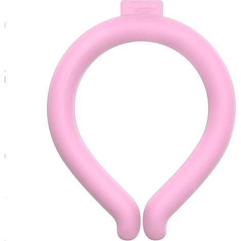 Calentador de cuello refrescante de verano con gel refrigerante integrado, reutilizable, apto para actividades al aire libre (rosa, 1 unidad, talla M) (1/5)