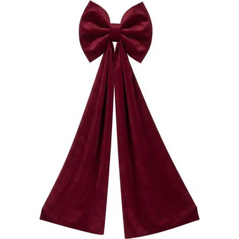 Fiocco in tessuto effetto velluto bordeaux lungo cm 100 e largo cm 30 puntale discendente morbido per albero di Natale e decorazioni bordo' natalizie e d'arredo accessori albero di Natale addobbi casa (1/5)