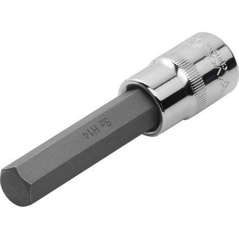 Clé à douille 1/2" avec embout hexagonal en acier au chrome-vinyle 5 x 100 mm Vorstahl (1/5)