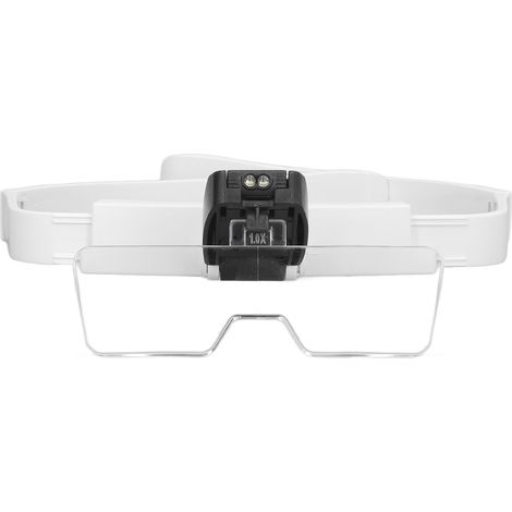 Loupe frontale rechargeable pliable mains libres avec LED pour bijoutier (1/5)