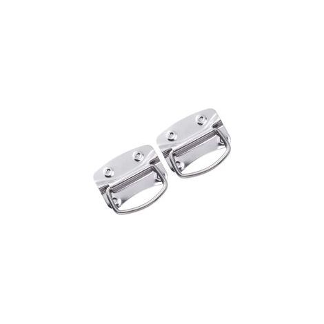 Poignées de traction d'acier inoxydable de 2pcs poignées robustes résistantes de coffre pour la porte de boîte à outils (1/5)