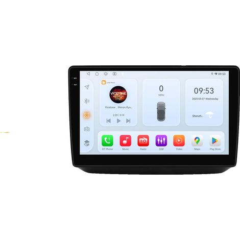 Autoradio, touchscreen, connettività intelligente, compatibile con Skoda Fabia 2 2007-2014, QS1 AI AHDC2 (1/2)