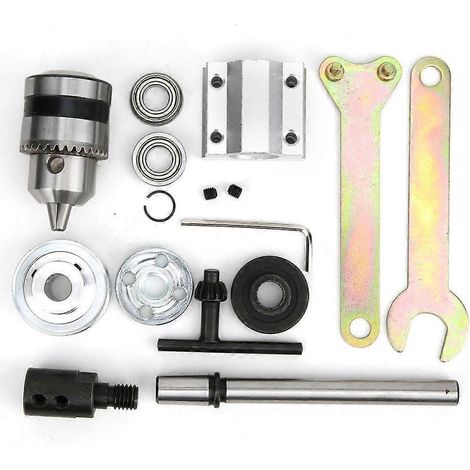 Ensemble de broche non motorisé pour le bricolage, table de découpe et de meulage pour le travail du bois, accessoire de perceuse B12