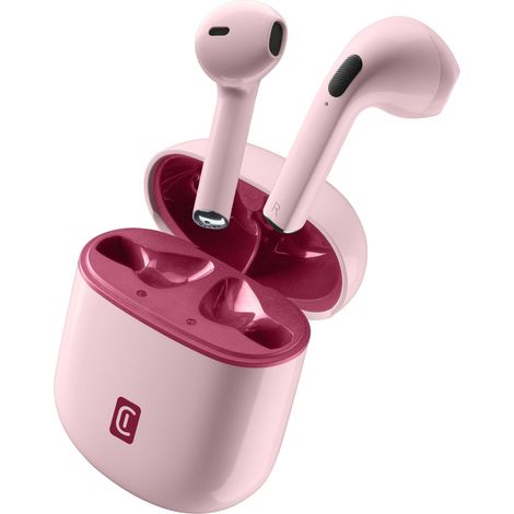 Cellularline WIRELESS HEADSET STYLE Auricolari Bluetooth con Custodia di Ricarica COLOR Rosa Rosso (1/3)