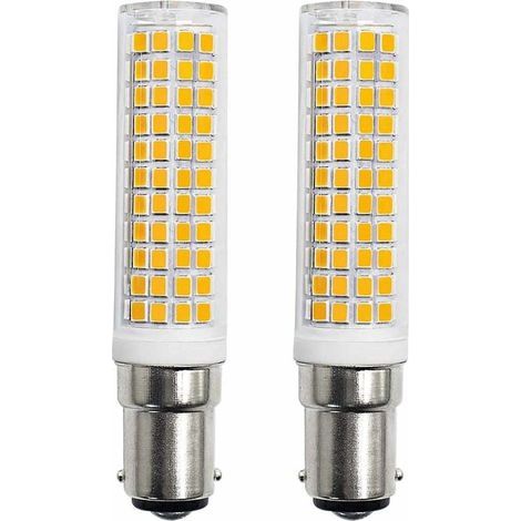 Ahlsen B15d LED Ampoules 8W Équivalente 90W 80W 75W Blanc Chaud B15 Base 910lm 220V 230V 3000K (Lot de 2) (1/4)