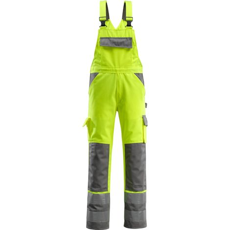 Mascot SAFE COMPETE Warnlatzhose mit Knietaschen Barras Gr. 82C44 gelb/anthrazit