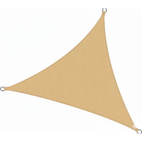 Voile d'ombrage triangulaire 3x3x3m SolVision HS9, sable