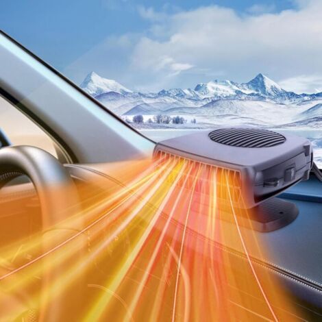 Chauffage de voiture, désembueur de pare-brise portable, ventilateur de chauffage et de refroidissement rapide 12V 200W (1/5)