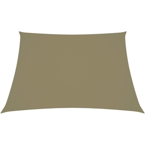 Maison Exclusive - Toldo de vela trapezoidal de tela oxford beige