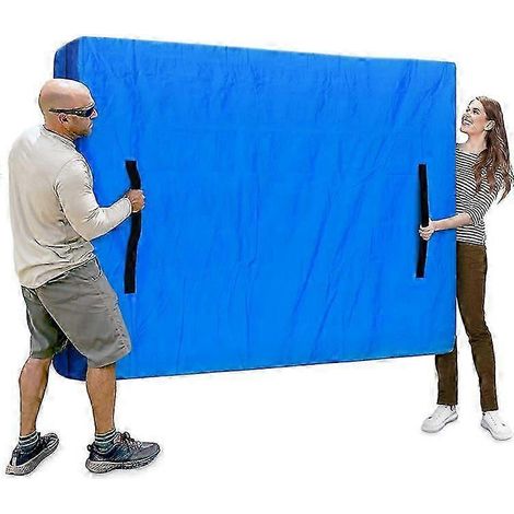 Sac de déménagement pour matelas housse de rangement imperméable pour matelas avec 8 compartiments robustes - 196 x 107 x 38 cm (1/5)